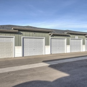 a building with garages